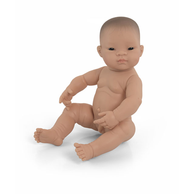 NEWBORN DOLL ASIAN BOY 40CM