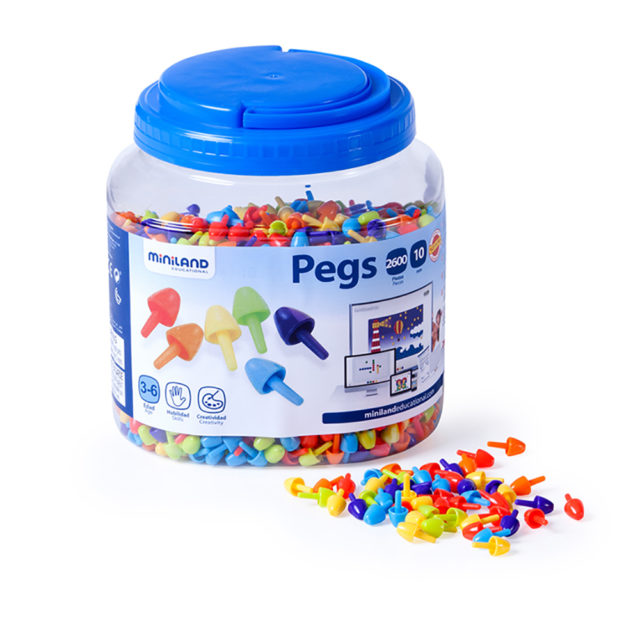 PEGS 10MM 2600 PCS. BRIGHT C.