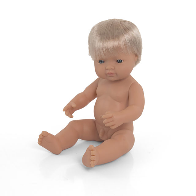 BABY DOLL CAUCASIAN BOY 38CM