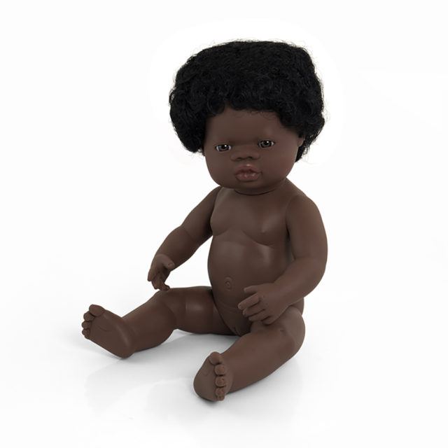 BABY DOLL AFRICAN GIRL 38CM