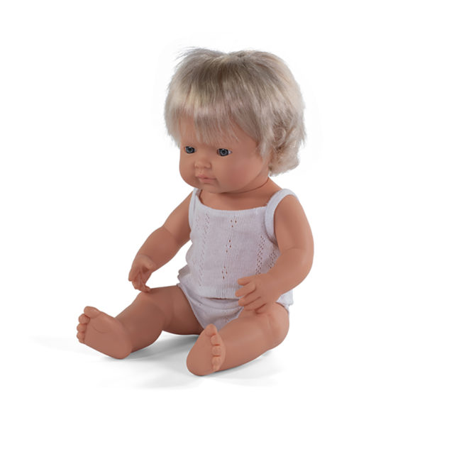 BABY DOLL CAUCASIAN GIRL 38CM