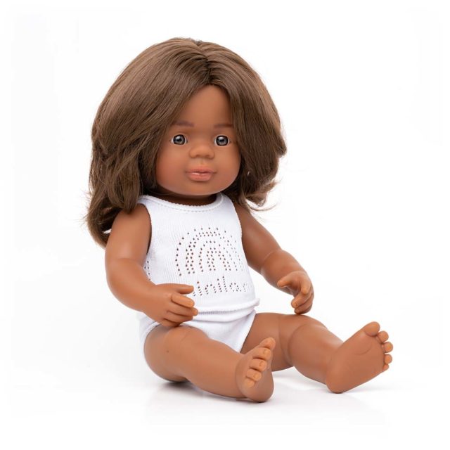 Baby doll aboriginal girl 38cm