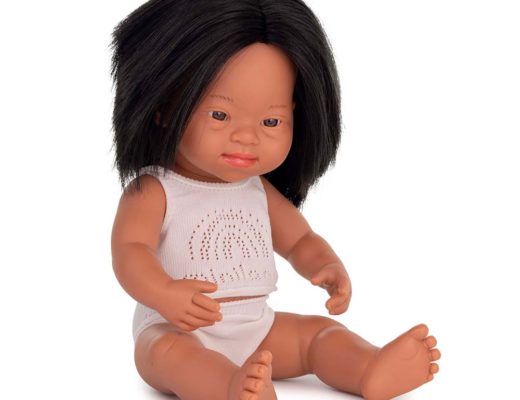 Baby doll hispanic girl with Down Syndrome 38 cm