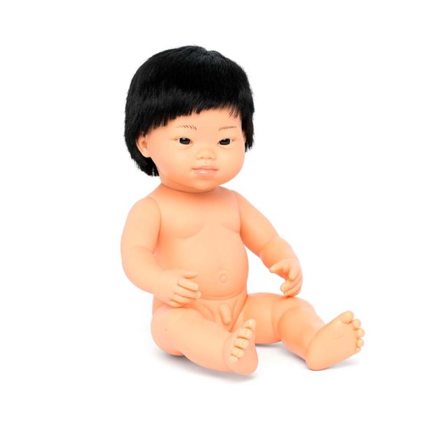 Muñeco Bebé Asiático con Síndrome de Down 38cm (Chico) (Bolsa)