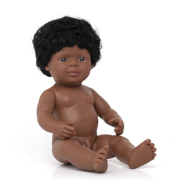 Baby Doll African-American Boy 38 cm