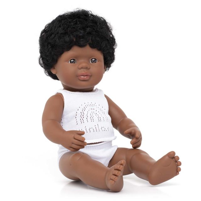 Baby Doll African-American Boy 38 cm