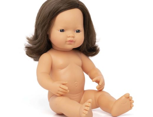 Baby Doll Brunette Girl 38 cm