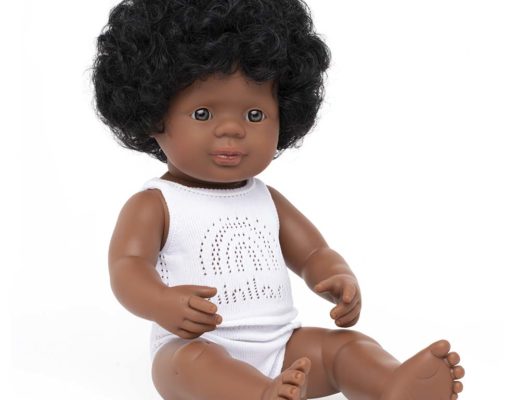 Baby Doll African-American Girl 38 cm