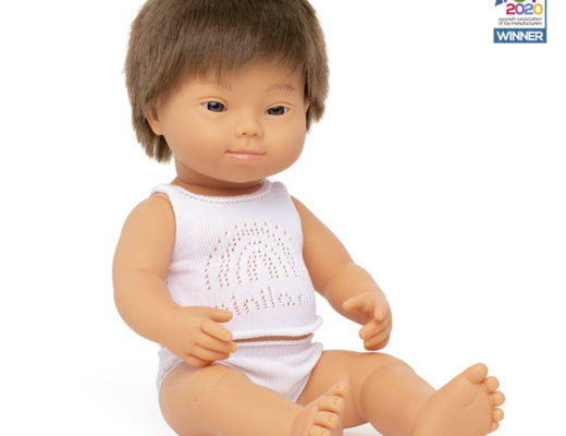 Baby Doll Caucasian Boy with Down Syndrome 38 cm