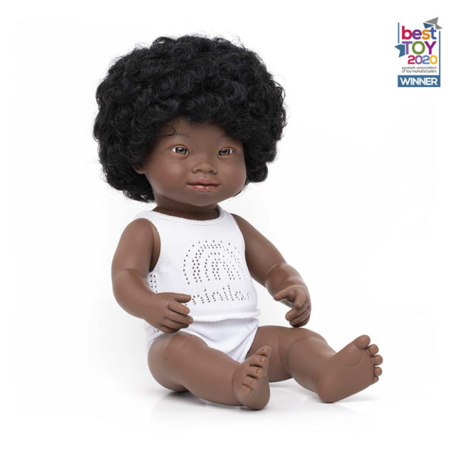 Baby Doll African Girl with Down Syndrome 38 cm