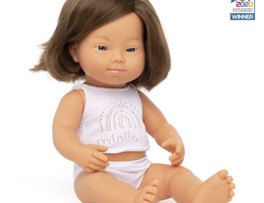 Baby Doll Caucasian Girl with Down Syndrome 38 cm