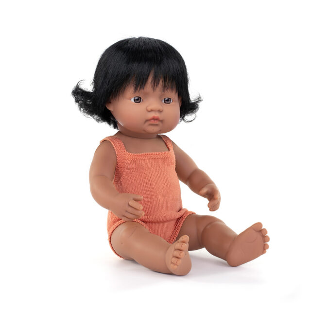Baby doll latin american girl 38cm Colourful
