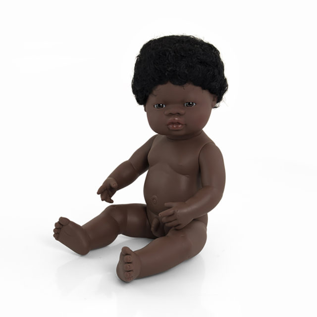 BABY DOLL AFRICAN BOY 38 CM