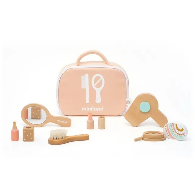 Dolls wooden beauty set