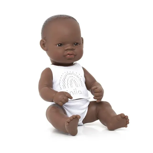 Muñeco Bebé Africano 32cm (Chico) (Estuche)